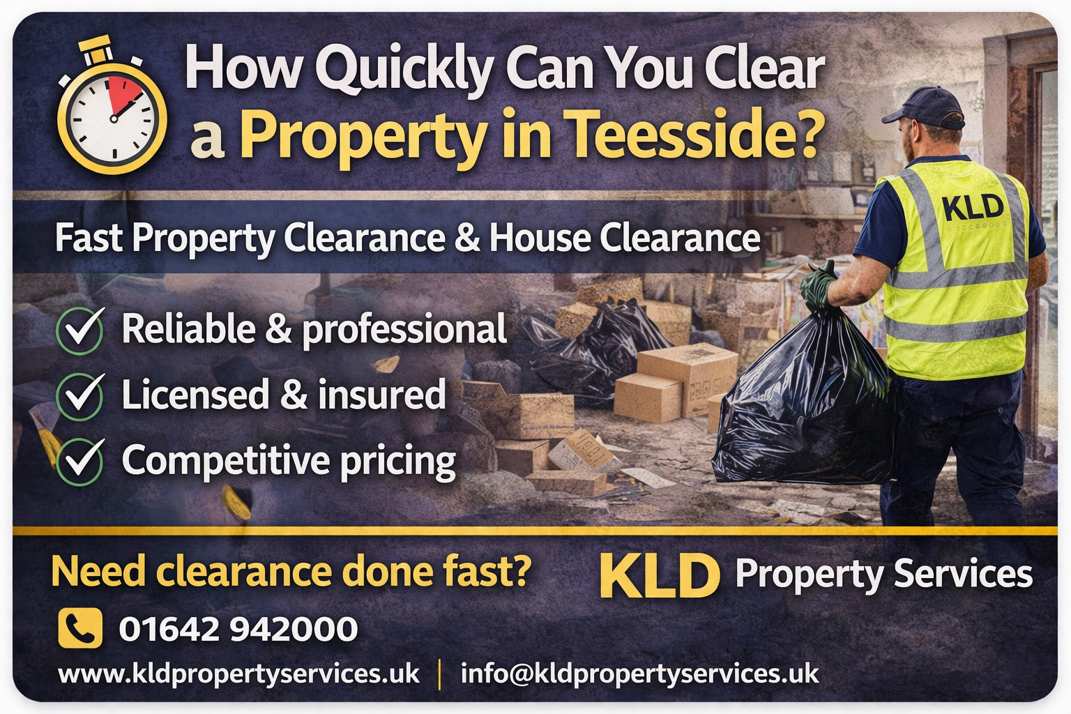 ⏱ How Quickly Can You Clear a Property in Teesside?