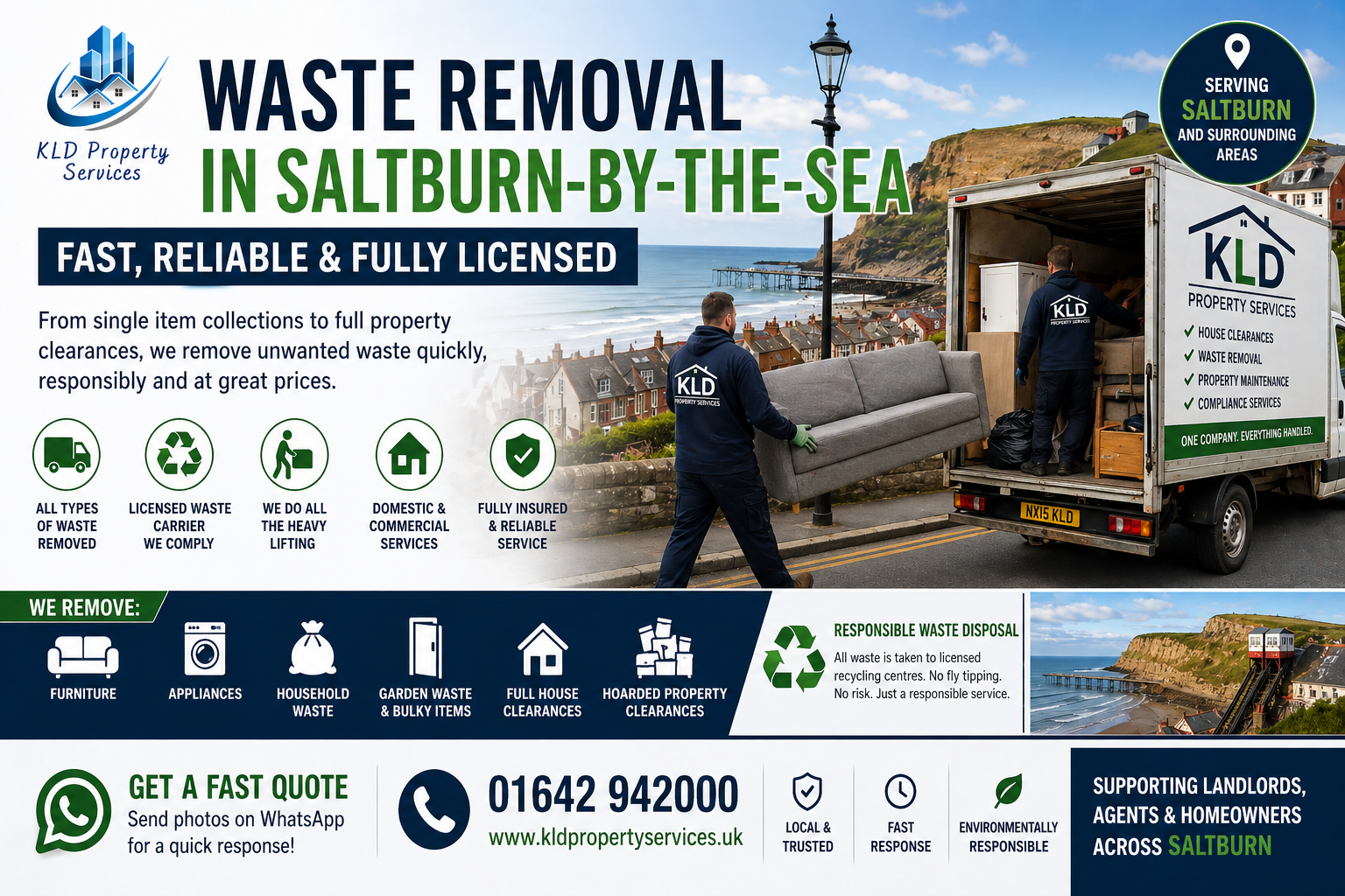 🧹 Waste Removal in Saltburn-by-the-Sea – Fast, Reliable & Fully Licensed