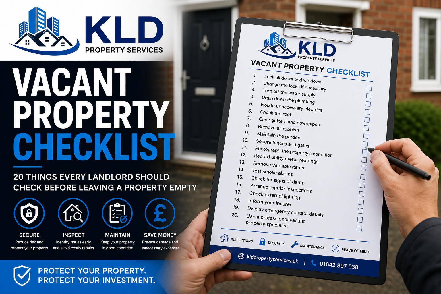 Vacant Property Checklist: 20 Things Every Landlord Should Check Before Leaving a Property Empty