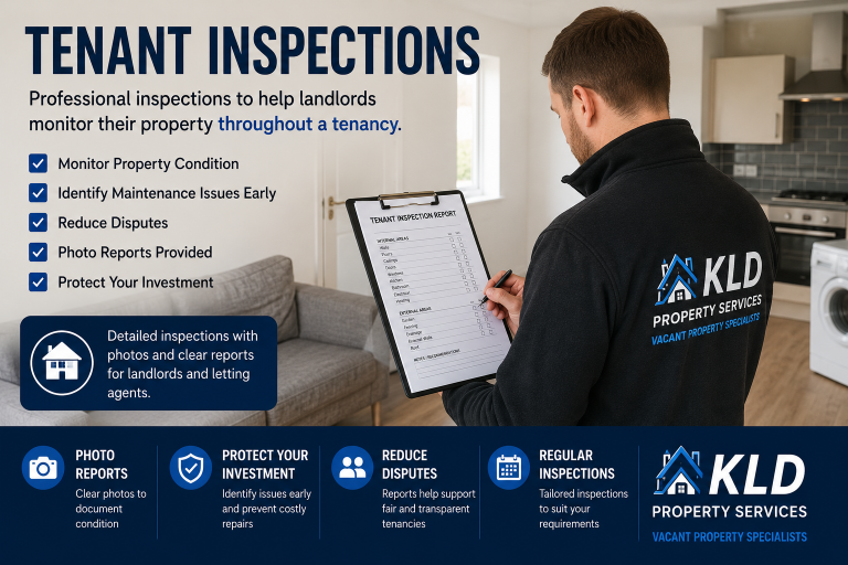 Tenant property inspection service in Middlesbrough by KLD Property Services